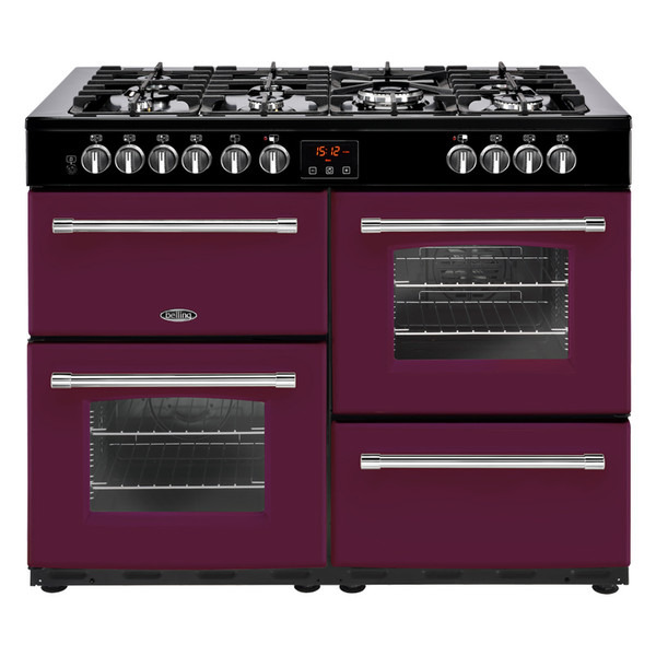 Belling Farmhouse 110 DFT Range cooker Gas hob Magenta