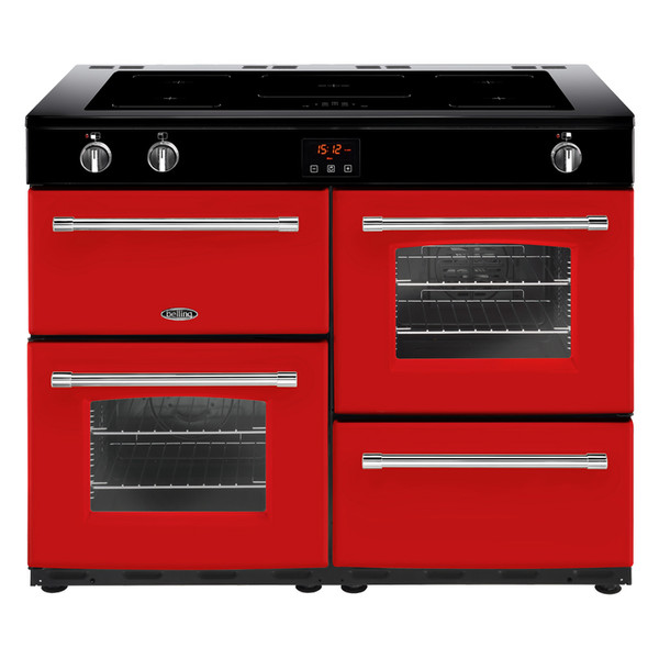 Belling Farmhouse 110 Ei Range cooker Induction hob Red