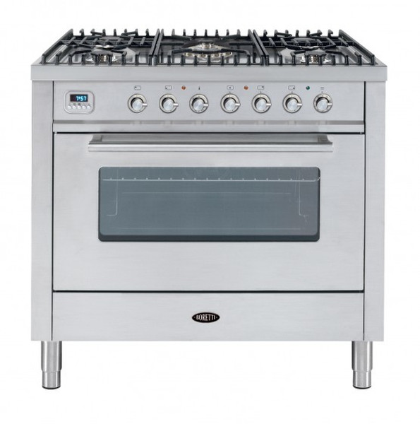 Boretti VT95IX Freestanding Gas Stainless steel cooker