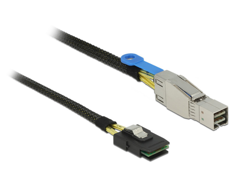 DeLOCK 83616 1m 6Gbit/s Black Serial Attached SCSI (SAS) cable