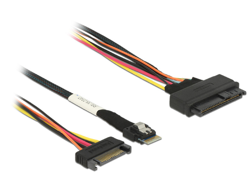 DeLOCK 85082 0.5м 24Гбит/с Serial Attached SCSI (SAS) кабель