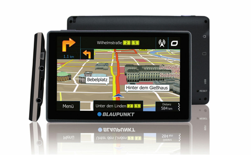 Blaupunkt TravelPilot 53 EU LMU Фиксированный 5" Сенсорный экран Черный