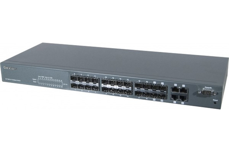 Dexlan 890230 Управляемый L2 Gigabit Ethernet (10/100/1000) Черный сетевой коммутатор