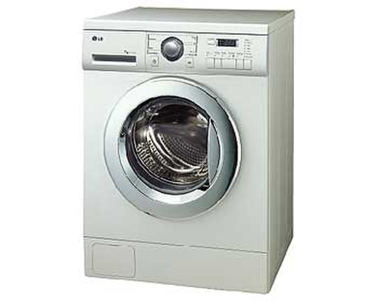 LG WD12380FBN Washing Machine Отдельностоящий Фронтальная загрузка 7кг 1200об/мин Белый стиральная машина