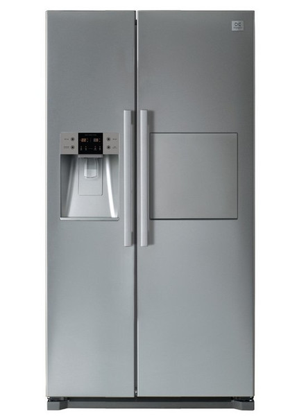 Daewoo FRN-Q21FCS Freestanding 512L A+ Silver side-by-side refrigerator