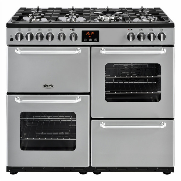 Belling Sandringham 100 DFT Range cooker Gas hob A Silver