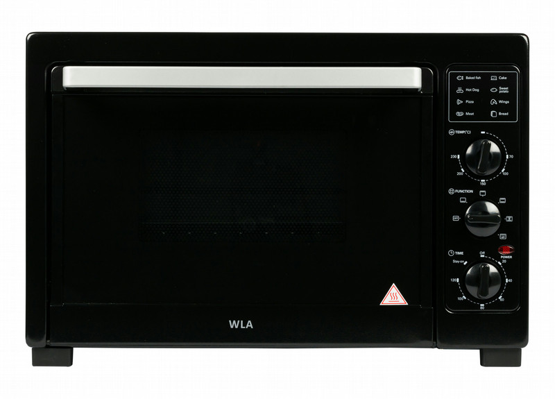 WLA 38OVB1000CR Electric oven 38L 1800W Black