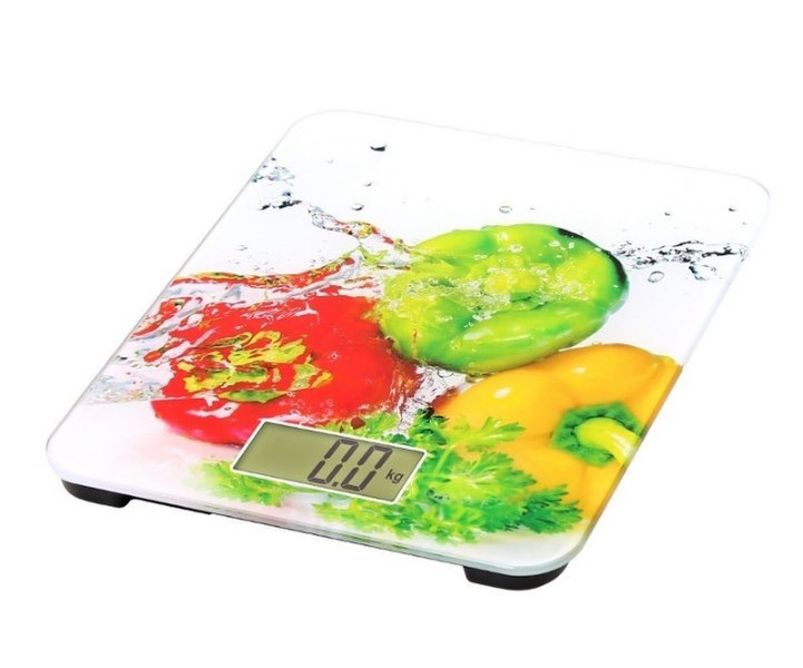 Omega OBSKW Tabletop Rectangle Electronic kitchen scale Multicolour
