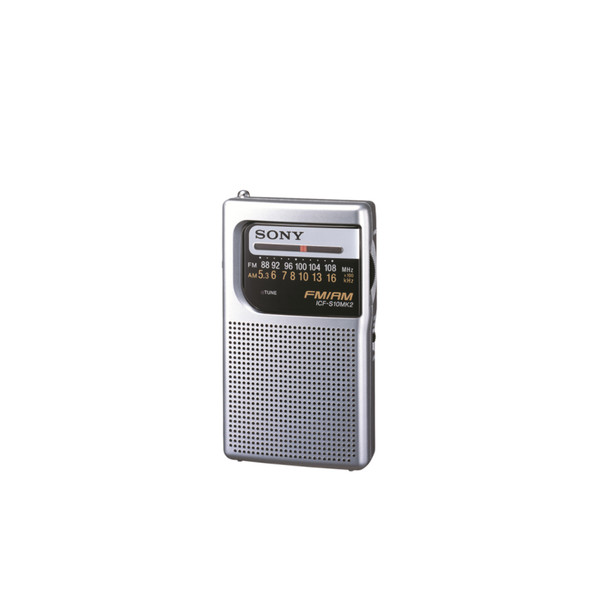 Sony Portable Radio ICF-S10MK2 Портативный Cеребряный радиоприемник