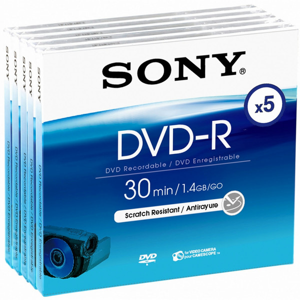 Sony DVD-R 5DMR30A 1.4GB 5pc(s)