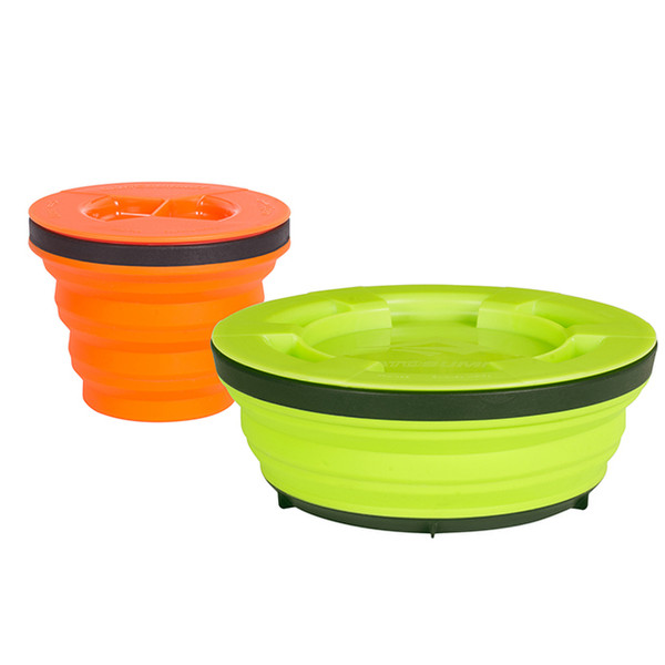 Sea To Summit X-SEAL & GO SET SMALL Round Silicone Set camping plate/bowl