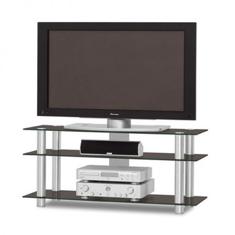 Just-Racks TV1203-BG Portable Black,Metallic