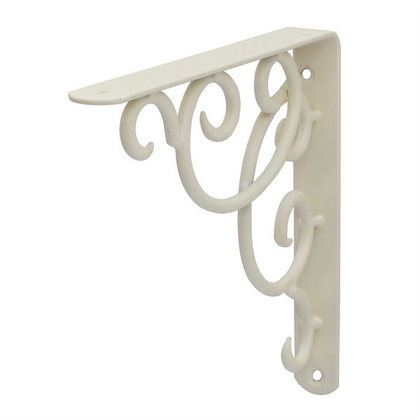 Duraline Curly Metal White 1pc(s) shelf bracket