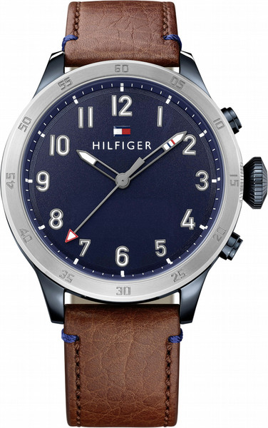 HP Tommy Hilfiger TH24/7 Smart Watch - Stainless Navy Brown Strap