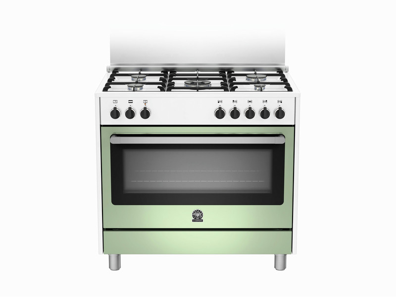 Bertazzoni La Germania RIS9 5C 61 C WV Freestanding Gas hob A Green,Stainless steel cooker