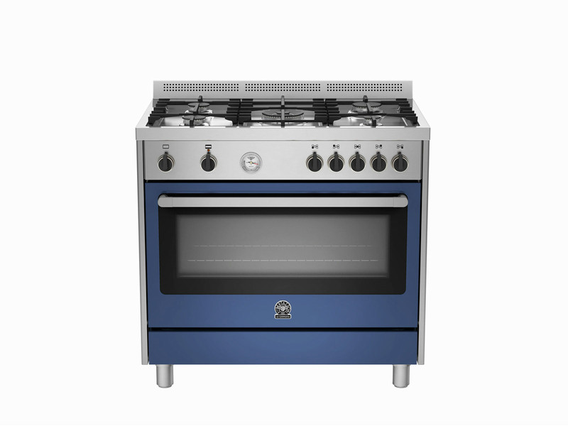 Bertazzoni La Germania RIS9 5C 71 B XB Freestanding Gas hob A+ Stainless steel cooker