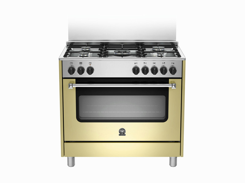 Bertazzoni La Germania AMS9 5C 61 C CR Отдельностоящий Gas hob A Кремовый, Нержавеющая сталь кухонная плита