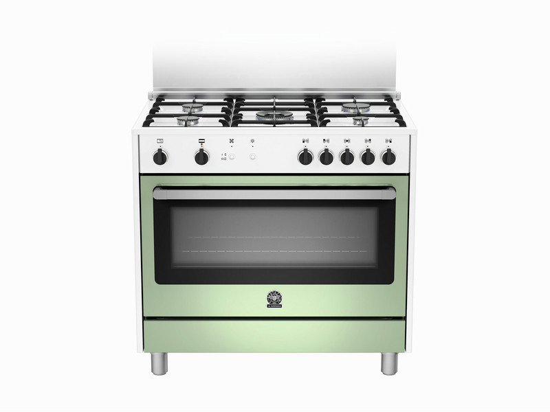 Bertazzoni La Germania RIS9 5C 71 C WV Freestanding Gas hob A+ Green,Stainless steel cooker