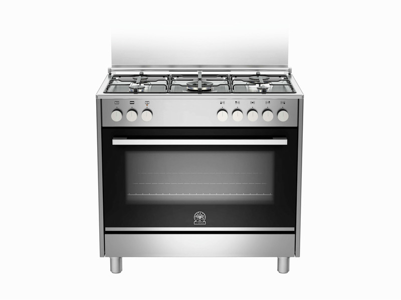 Bertazzoni La Germania TUS9 5C 61L D X Отдельностоящий Gas hob A+ Черный, Нержавеющая сталь кухонная плита