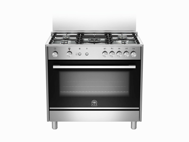 Bertazzoni La Germania TUS9 5C 71 C X Отдельностоящий Gas hob A+ Черный, Нержавеющая сталь кухонная плита