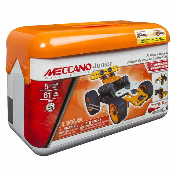 Meccano Junior Toolbox - Race Car Vehicle erector set 61pc(s)