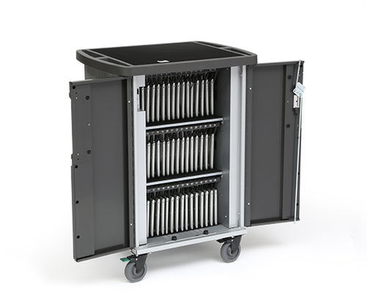 Bretford T30CB-P-DC-US Portable device management cart Черный тележки / шкаф управления портативными устройствами