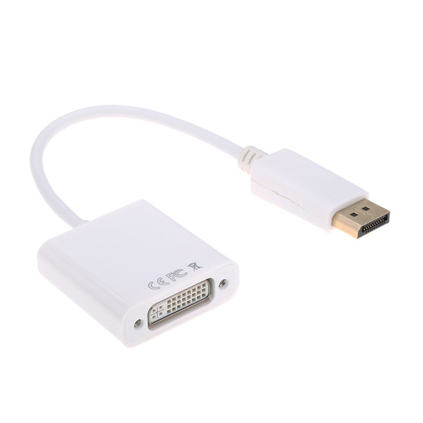 Axiom DPMDVIF-AX DisplayPort DVI-I Белый кабельный разъем/переходник