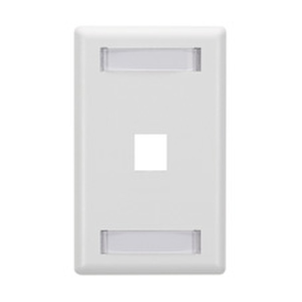 Black Box WP458C White switch plate/outlet cover