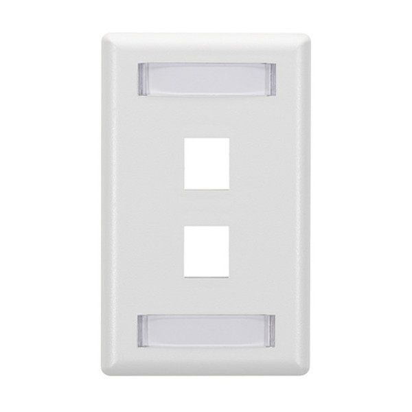 Black Box WP464C White switch plate/outlet cover