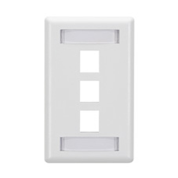 Black Box WP470C White switch plate/outlet cover