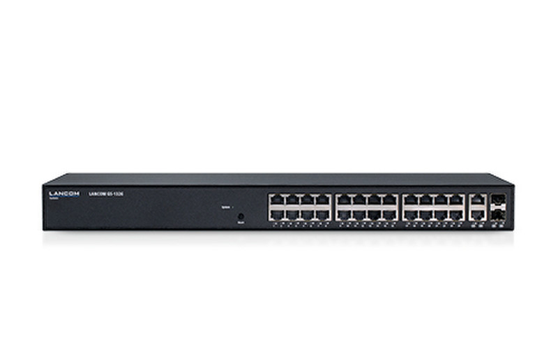 Lancom Systems GS-1326 gemanaged L2 Gigabit Ethernet (10/100/1000) 1U Schwarz