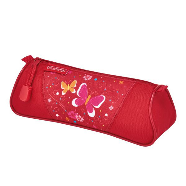 Herlitz Butterfly Soft pencil case Polyester Red