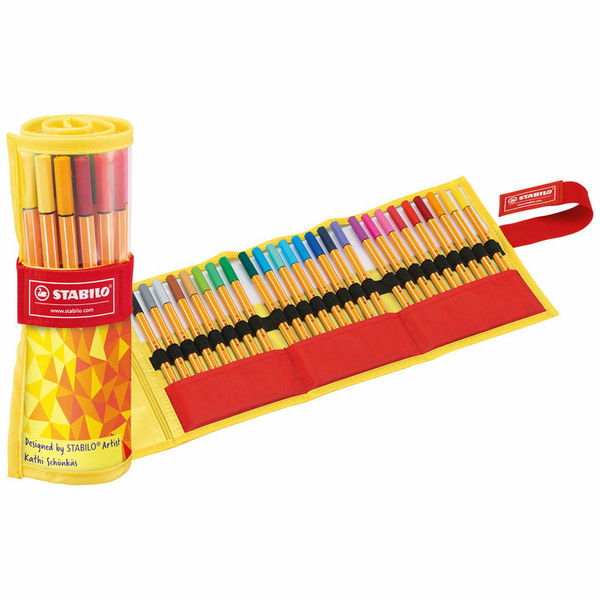 Stabilo Point 88 Stick pen Mehrfarben 25Stück(e)