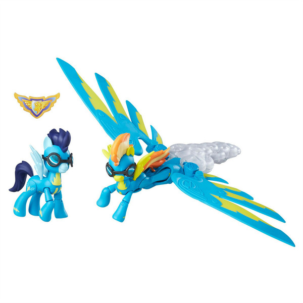 Hasbro My Little Pony Guardians Of Harmony Spitfire And Soarin' Figures Мальчик / Девочка Синий, Оранжевый, Желтый 2шт набор детских фигурок