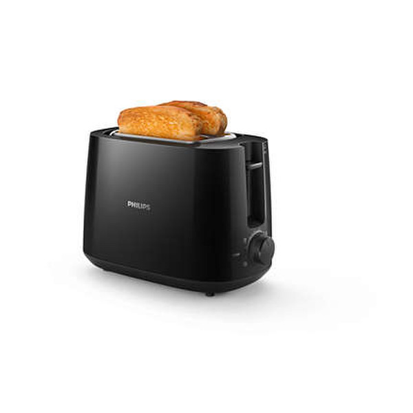 Philips Daily Collection HD2581/99 2slice(s) 760W Black toaster