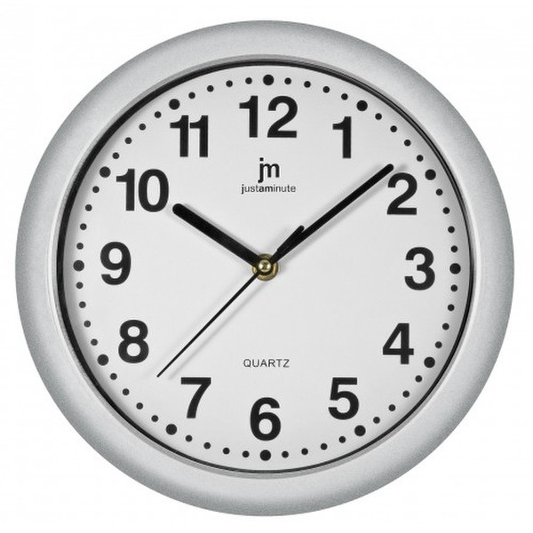 Lowell Justaminute 00710 Quartz wall clock Cеребряный