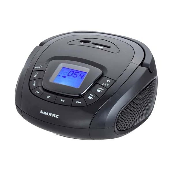 New Majestic AH-241 BT USB SD MP3 Часы Цифровой Черный радиоприемник