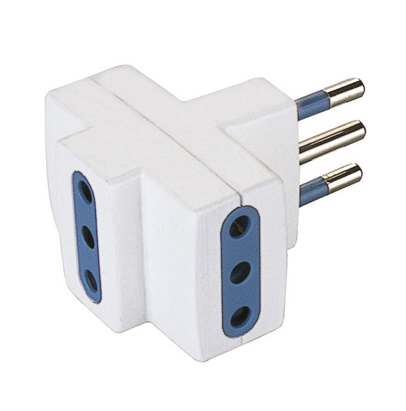 Poly Pool PP0447 Type L (IT) Type L (IT) Blue,White power plug adapter