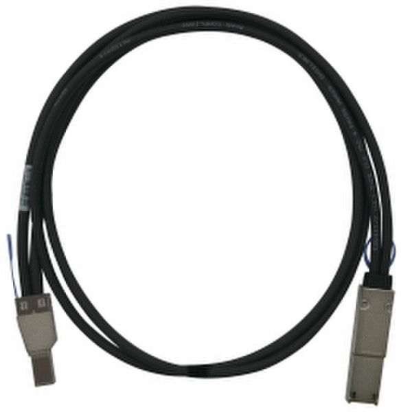 QNAP CAB-SAS05M-8644-8088 1m Black Serial Attached SCSI (SAS) cable