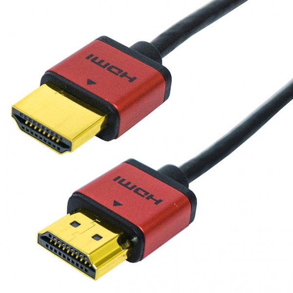 Calrad Electronics HDMI Type A Male to HDMI Type A Male High Speed Ultra Slim Cable, 2 m. Long