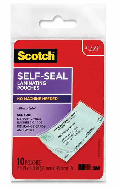 Scotch Self-Seal Laminating Pouches laminator pouch
