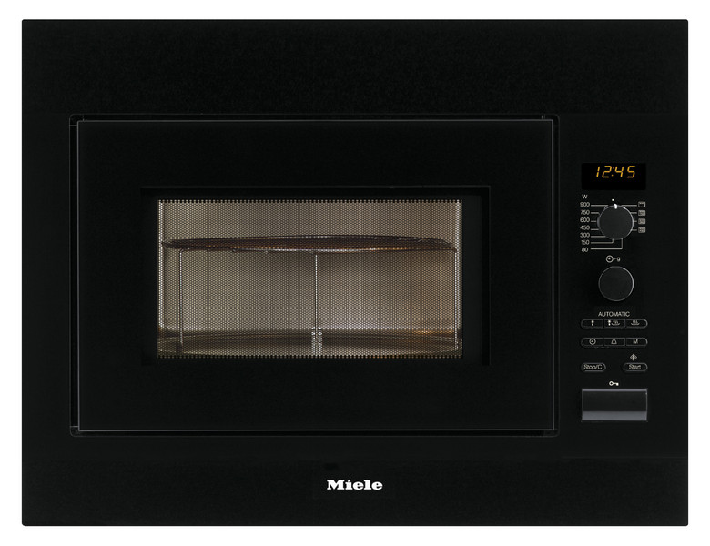 Miele M8261RVS 26L 900W Black microwave