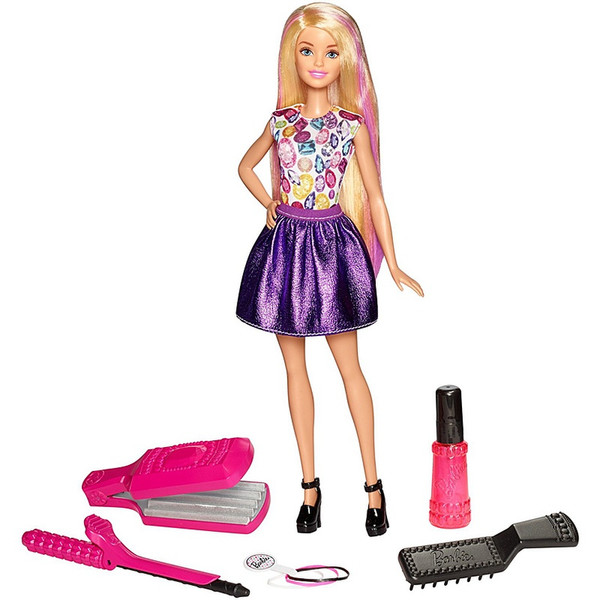 Barbie D.I.Y. Crimps & Curls Doll Разноцветный кукла