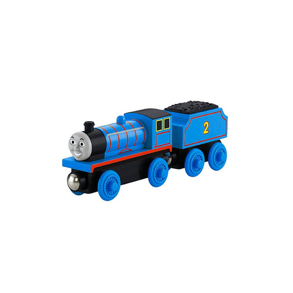 Fisher Price Thomas & Friends Wooden Railway Edward Engine Wagon