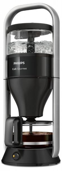 Philips Café Gourmet HD5408/29 Отдельностоящий Автоматическая Капельная кофеварка 1л 12чашек Черный, Cеребряный кофеварка