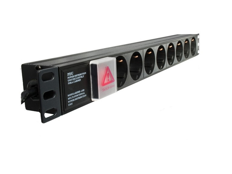 DINIC STT19-8SR 8AC outlet(s) 250V 1.8m surge protector