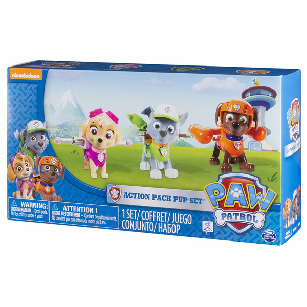 Paw Patrol Action Pup Мальчик / Девочка 3шт набор детских фигурок