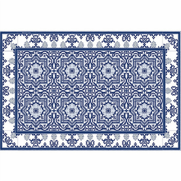 Beija Flor Armenian 1pc(s) Rectangle Blue,White placemat