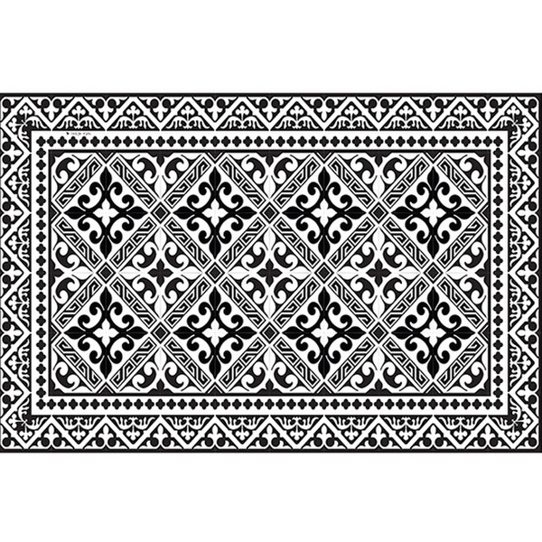 Beija Flor P-B&W22 1pc(s) Rectangle Black,White placemat