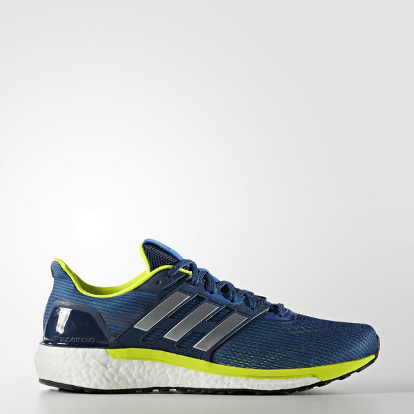 Adidas Supernova Adult Male Blue,Lime,White 50.7 sneakers